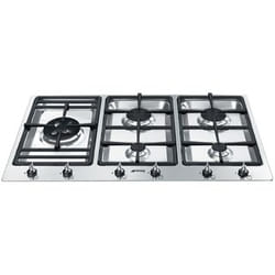 Smeg PS9062 plaque Acier inoxydable Intégré Gaz 5 zone(s)