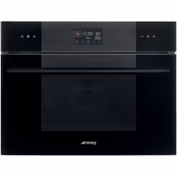 Smeg SO4102M1B3, Micro-onde combiné, 40 L, 800 W, Tactile, Noir, 2000 W