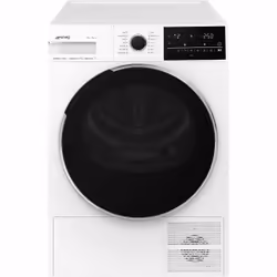 Smeg DNP83SLIN, Pose libre, Charge avant, Blanc, Rotatif, Tactile, Droite, Hublot