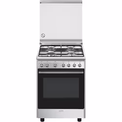 Smeg Concert CX90GM, Cuisinière, Acier inoxydable, Rotatif, 1,15 m, Gaz, 4 zone(s)