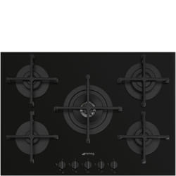 Smeg Cucina PV275B plaque Noir Comptoir 72 cm Gaz 5 zone(s)