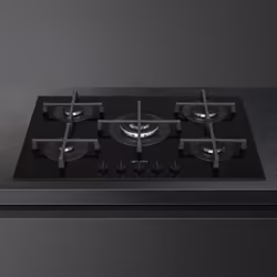 Smeg Cucina PV275B plaque Noir Comptoir 72 cm Gaz 5 zone(s) - Vue supplémentaire 4