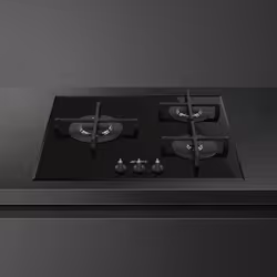 Smeg Linea PV163B3 plaque Noir Intégré 60 cm Gaz 3 zone(s)