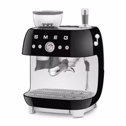 Smeg EGF03BLEU, Machine à expresso, 2,4 L, Café moulu, Broyeur intégré, 1650 W, Noir