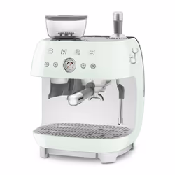 Smeg EGF03PGEU, Machine à expresso, 2,4 L, Café moulu, Broyeur intégré, 1650 W, Vert
