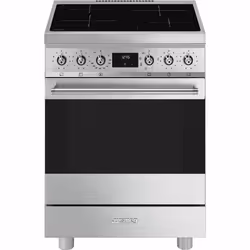 Smeg C6IMXM2, Cuisinière, Acier inoxydable, Foie, Tactile, Acier inoxydable, Acier inoxydable, Verre, Acier inoxydable