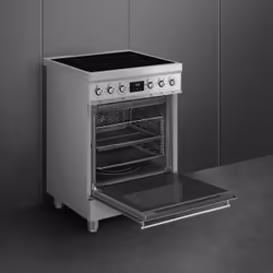 Smeg C6IMXM2 four et cuisinière Electrique Plaque avec zone à induction Acier inoxydable A - Vue supplémentaire 5