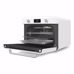Smeg COF01WHEU four à vapeur Petit Acier inoxydable, Blanc Boutons, Rotatif - Vue supplémentaire 6