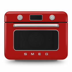 Smeg COF01RDEU four à vapeur Petit Rouge, Acier inoxydable Boutons, Rotatif