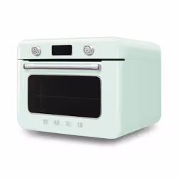 Smeg COF01PGEU four à vapeur Petit Vert, Acier inoxydable Boutons, Rotatif