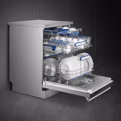 Smeg LVS345BQSTX Lave-vaisselle pose libre 60 cm 14 couverts classe B 44 dB Inox - Vue supplémentaire 2