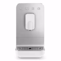 Smeg BCC11WHMEU, Machine à expresso, 1,4 L, Café moulu, Broyeur intégré, 1350 W, Blanc, Gris
