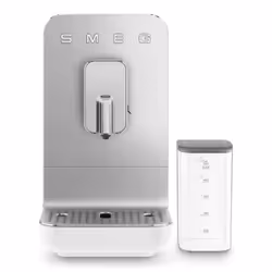 Smeg BCC13WHMEU, Machine à expresso, 1,4 L, Café en grains, Café moulu, Broyeur intégré, 1350 W, Blanc