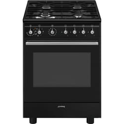 Smeg Concert CX61GMBL four et cuisinière Electrique Gaz Noir A