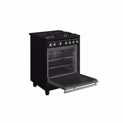 Smeg Concert CX61GMBL four et cuisinière Electrique Gaz Noir A - Vue supplémentaire 4