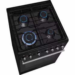 Smeg Concert CX61GMBL four et cuisinière Electrique Gaz Noir A - Vue supplémentaire 5