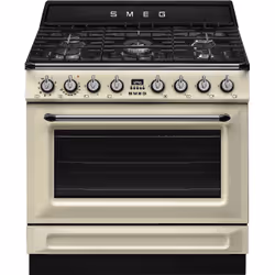 Smeg Victoria TR90GMP, Cuisinière, Crème, Rotatif, Gaz, 5 zone(s), 5 zone(s)