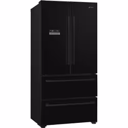 Smeg FQ55FNDE, Pose libre, Porte française, Noir, Tactile, LCD, Sur la porte