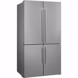 Smeg FQ60XE, Encadré/Autoportant, Américain, Acier inoxydable, LED, Acier, Verre