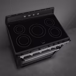 Smeg Victoria TR90IMBL four et cuisinière A Electrique Plaque avec zone à induction Noir - Vue supplémentaire 5