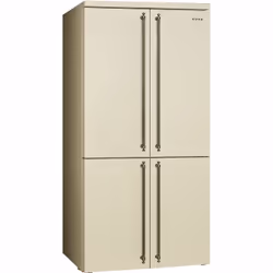Smeg FQ60CPO6, Pose libre, Porte française, Crème, LED, A l'intérieur, R600a