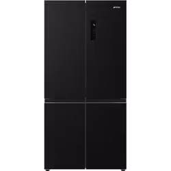 Smeg FQI60KD, Pose libre, Porte française, Noir, Tactile, LCD, Sur la porte