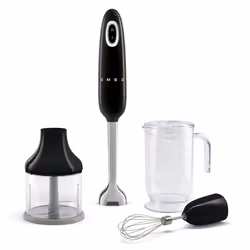 Smeg HBF03BLEU, Mélangeur par immersion, 1,5 m, 700 W, Noir, Acier inoxydable