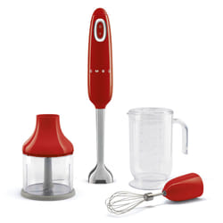 Smeg HBF03RDEU blender Mélangeur par immersion 700 W Rouge, Acier inoxydable