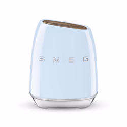 Smeg KBSF02PB bloc à couteaux Plastique, Acier inoxydable, Bois Bleu, Chrome, Bois