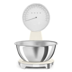Smeg KSF01CRWW escabeaux de cuisine Chrome, Crème Comptoir Balance de ménage électronique