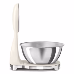 Smeg KSF01CRWW escabeaux de cuisine Chrome, Crème Comptoir Balance de ménage électronique