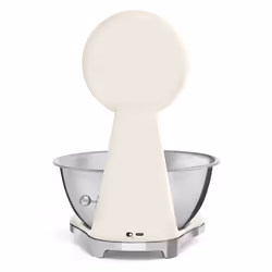 Smeg KSF01CRWW escabeaux de cuisine Chrome, Crème Comptoir Balance de ménage électronique