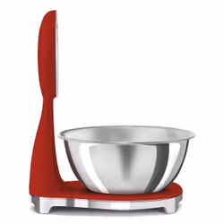 Smeg KSF01RDWW escabeaux de cuisine Chrome, Rouge Comptoir Balance de ménage électronique