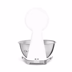 Smeg KSF01WHWW escabeaux de cuisine Chrome, Blanc Comptoir Balance de ménage électronique