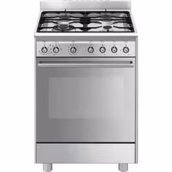 Smeg SX61GM, Cuisinière, Acier inoxydable, Rotatif, Acier inoxydable, Acier inoxydable, Acier inoxydable