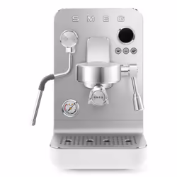 Smeg EMC02WHMEU, Machine à expresso, 1,7 L, Café moulu, 1700 W, Acier inoxydable, Blanc