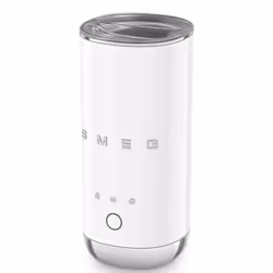 Smeg MFF02WHEU Mousseur et réchauffeur de lait Automatique Chrome, Blanc
