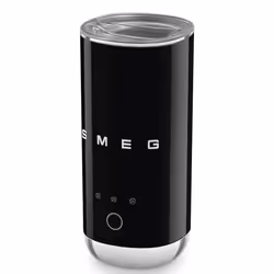 Smeg MFF02BLEU Mousseur et réchauffeur de lait Automatique Noir, Chrome
