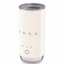Smeg MFF02CREU Mousseur et réchauffeur de lait Automatique Chrome, Crème