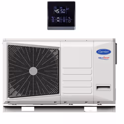 Description générale La pompe à chaleur Air / Eau monobloc Aquasnap Carrier 4 kW Monophasé contribue à la protection de l'env ...