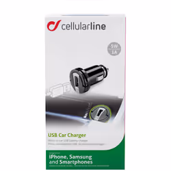 Cellularline USB Car Charger 1A - Huawei, Xiaomi, Wiko, Asus and other smartphone - Vue supplémentaire 2