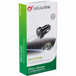 Cellularline USB Car Charger 1A - Huawei, Xiaomi, Wiko, Asus and other smartphone - Vue supplémentaire 3
