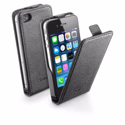 Cellularline Flap Essential For iPhone 4/4S, Folio porte carte, Apple, iPhone 4, iPhone 4S, 8,89 cm (3.5"), Noir