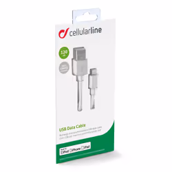 Cellularline USBDATACMFIIPH5W câble Lightning 1,2 m Blanc