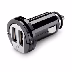 Cellularline MICROCBRUSBDUAL2A chargeur d'appareils mobiles Universel Noir Allume-cigare Auto