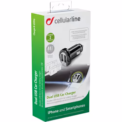 Cellularline MICROCBRUSBDUAL2A chargeur d'appareils mobiles Universel Noir Allume-cigare Auto - Vue supplémentaire 4
