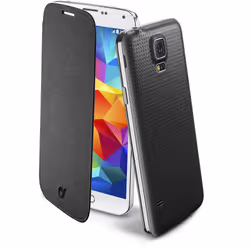 Cellularline BACKBOOKGALS5BK, Folio porte carte, Samsung, Galaxy S5, 12,9 cm (5.1"), Noir