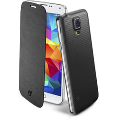 Cellularline BACKBOOKGALS5BK coque de protection pour téléphones portables 12,9 cm (5.1") Folio porte carte Noir