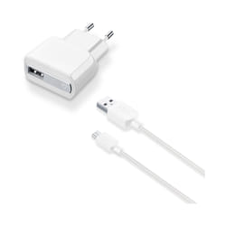 Cellularline ACHUSBMUSB2AW chargeur d'appareils mobiles Smartphone, Tablette Blanc Secteur Intérieure