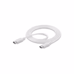 Cellularline USBDATACUSBC-CW, 1,2 m, USB C, USB C, Mâle/Mâle, Blanc